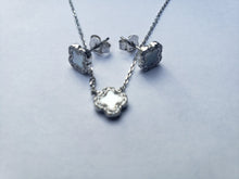 Load image into Gallery viewer, Clover Necklace &amp; Earring Set
