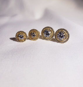 Bulls Eye Stud Earrings