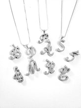 Load image into Gallery viewer, Scripted Initial Baby Pendant Necklace
